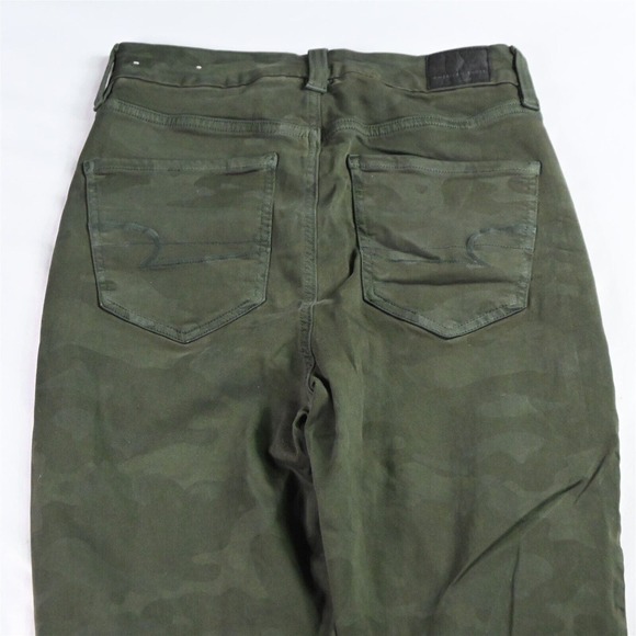 American Eagle 0 Jegging Knit Green Super Stretch Denim Womens Jeans‎ - Picture 8 of 9